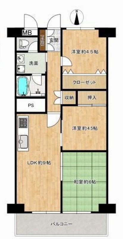 千里丘ビューハイツ  間取り図