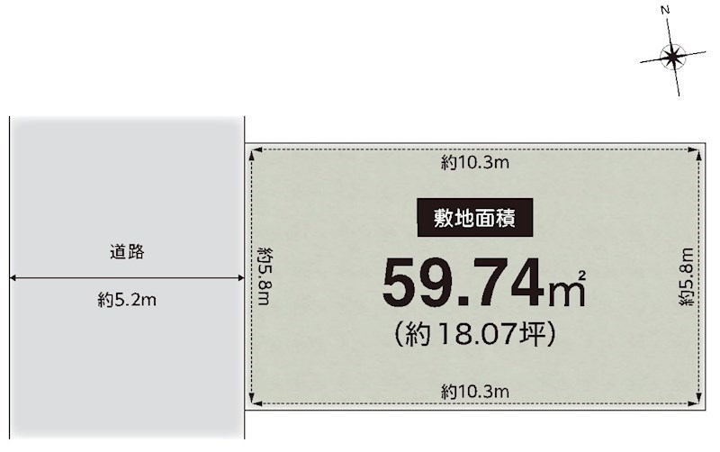 高槻市柱本6丁目　売土地 間取り図