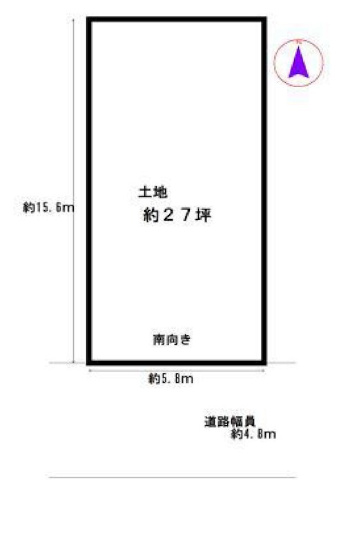 摂津市新在家１丁目売土地 間取り図