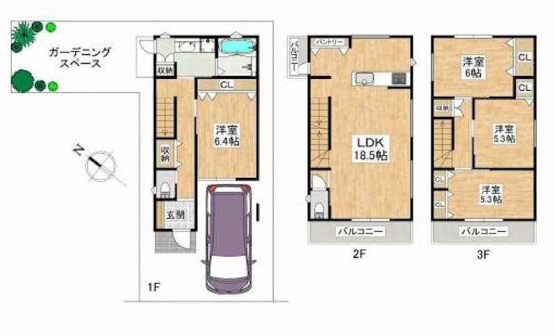 茨木市庄1丁目　建築条件付売土地 間取り図