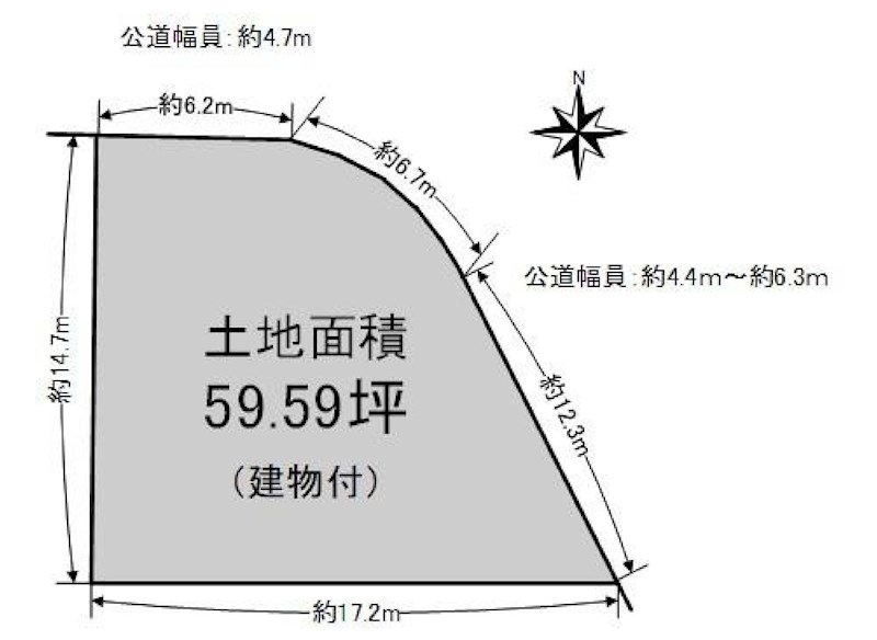 茨木市西福井3丁目　売土地 　 間取り図