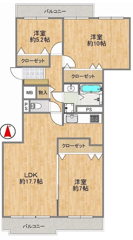 メゾン千里丘新芦屋2番館  間取り図