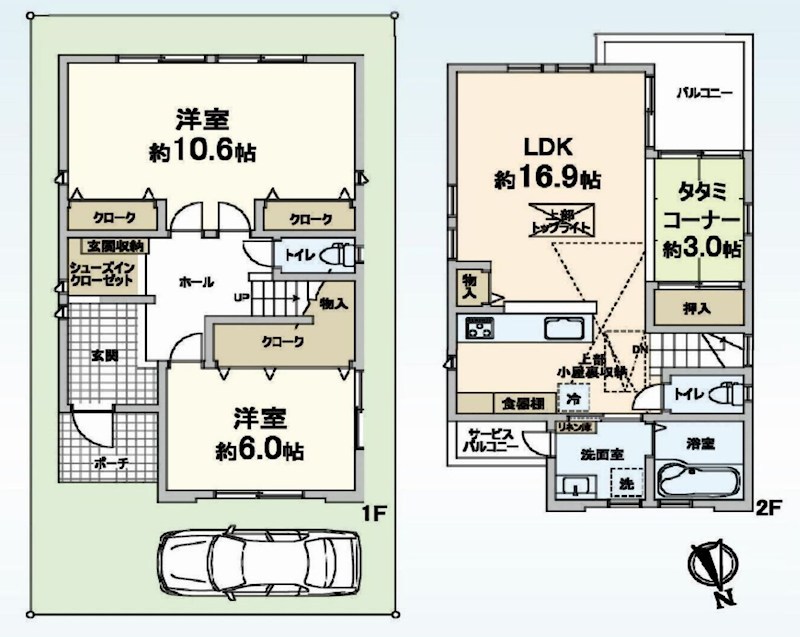 吹田市岸部北１丁目　中古一戸建 間取り図