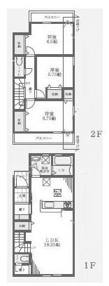 高槻市日吉台七番町　新築一戸建1号棟 間取り図