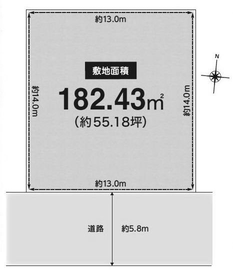 高槻市南平台5丁目　売土地 間取り図