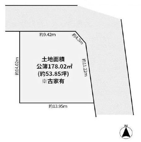 高槻市日吉台七番町　売土地 間取り図