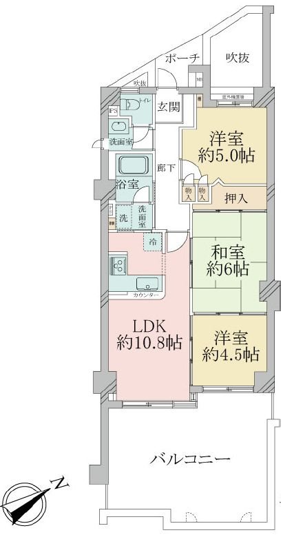 コスモ光善寺 間取り図