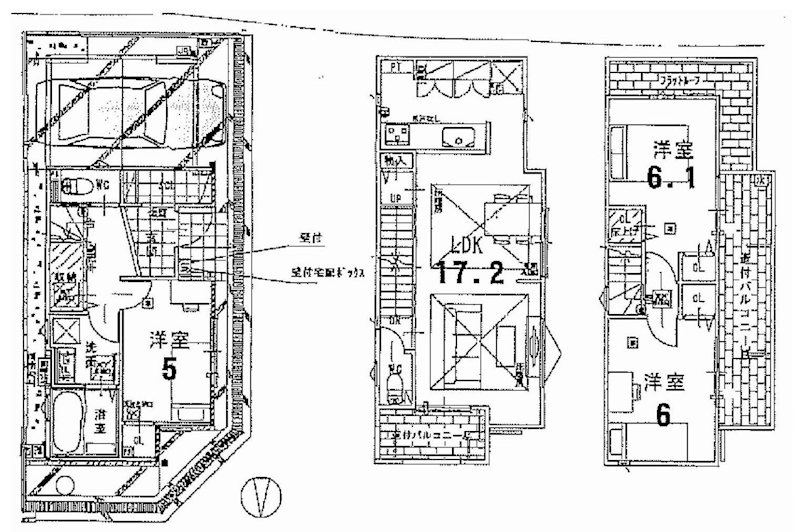 茨木市大池2丁目　新築一戸建 間取り図
