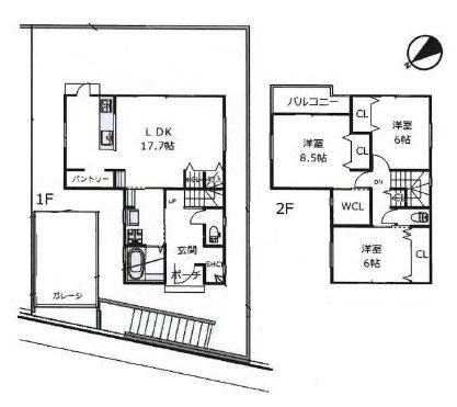高槻市日吉台四番町　新築一戸建 間取り図