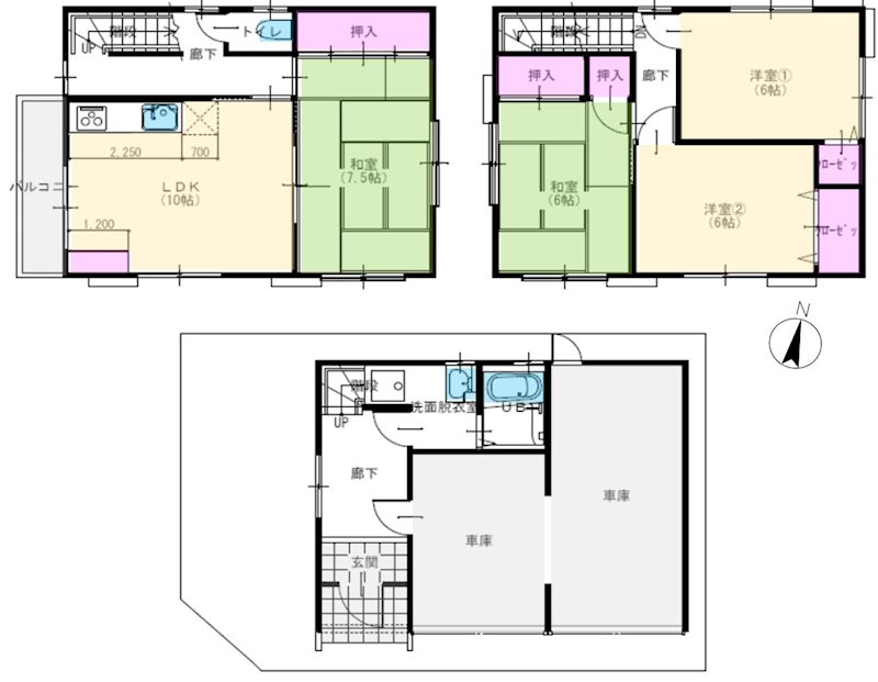 交野私市5丁目一戸建 (再生住宅) 間取り図