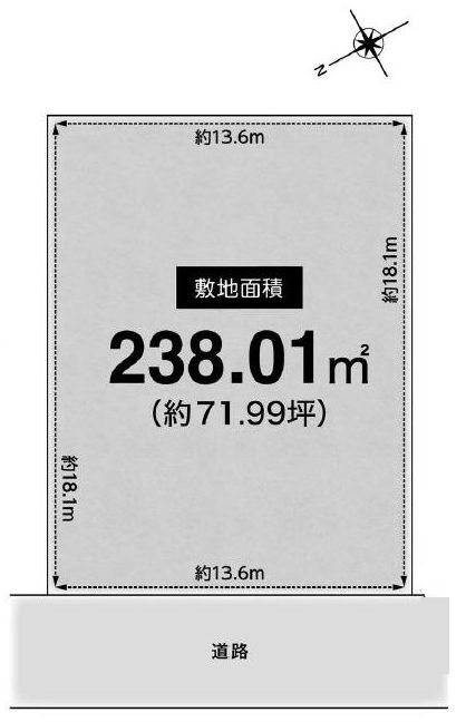 高槻市安岡寺町3丁目　売土地 間取り図