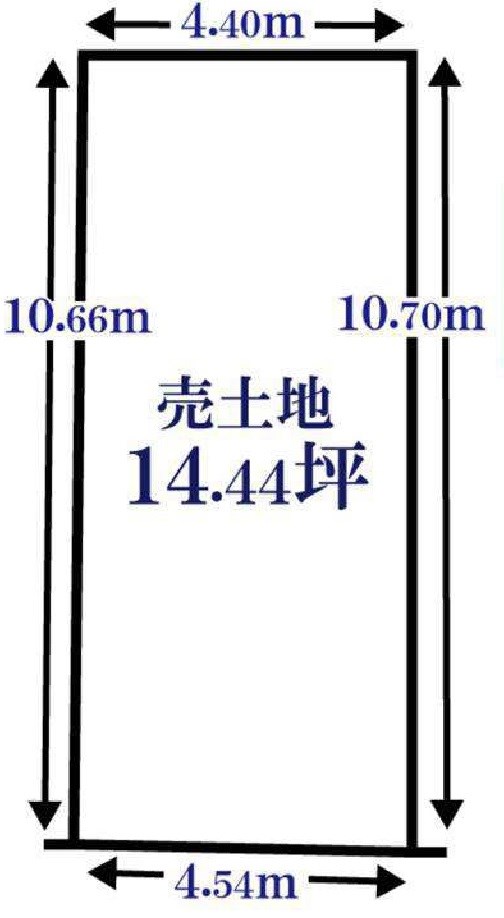 高槻市明野町1号地 売土地 間取り図
