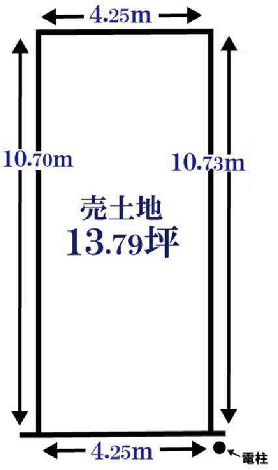 高槻市明野町2号地 売土地 間取り図
