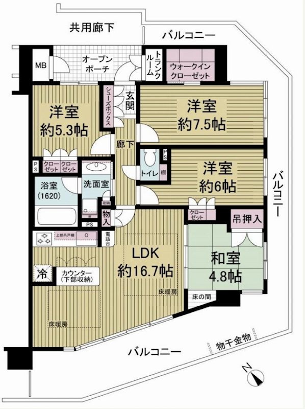 ネバーランド茨木  間取り図