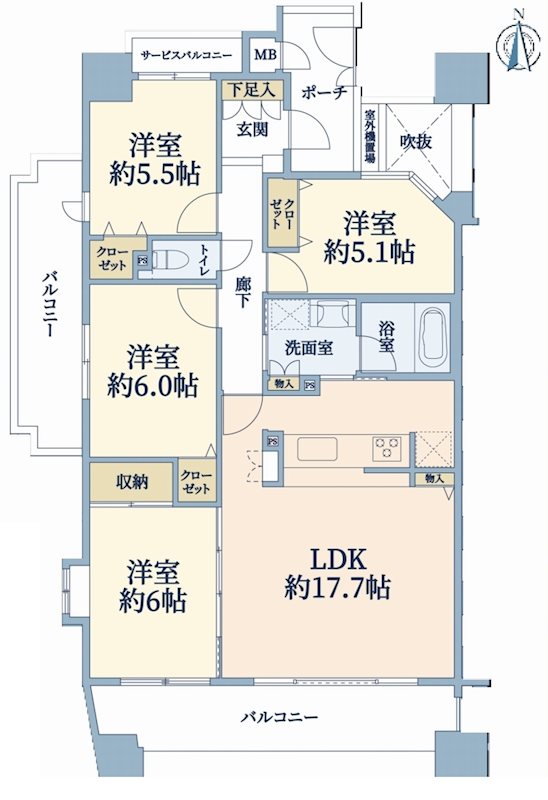 ダイアパレス茨木   間取り図