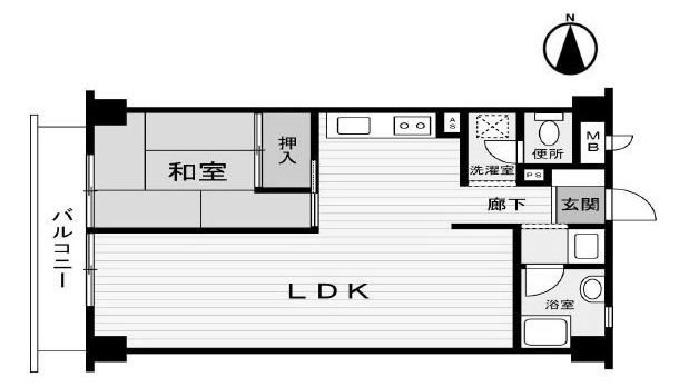 高槻グランドハイツ 間取り図