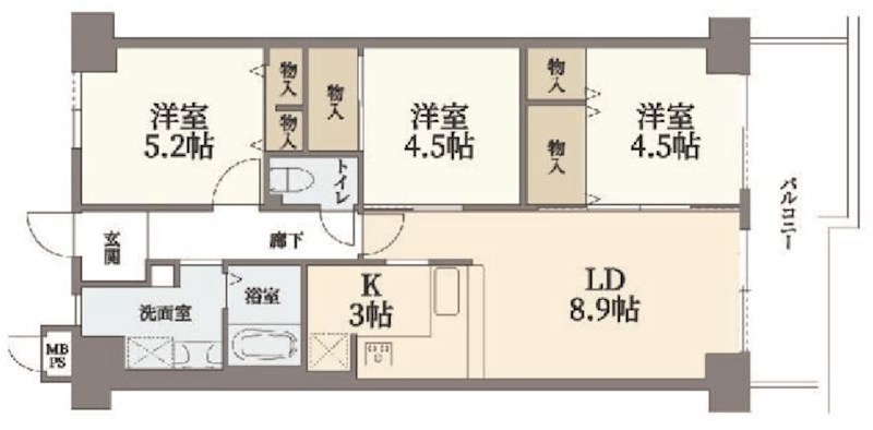 マイシティー高槻 間取り図