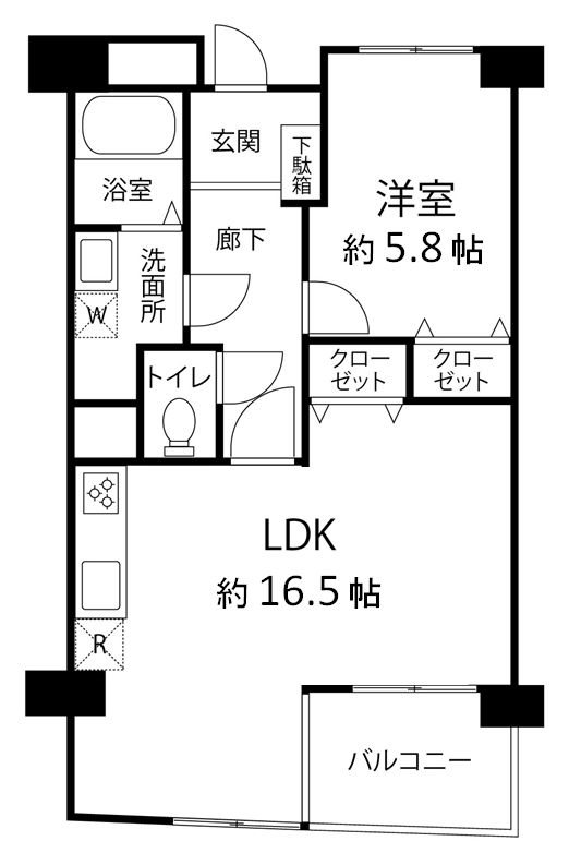 メゾン茨木西駅前 間取り図