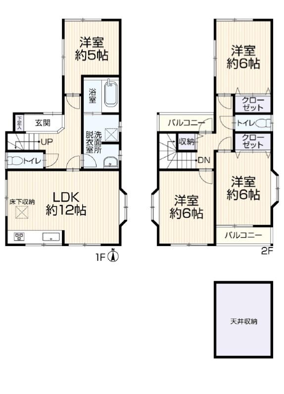 高槻市氷室町3丁目　中古一戸建 間取り図