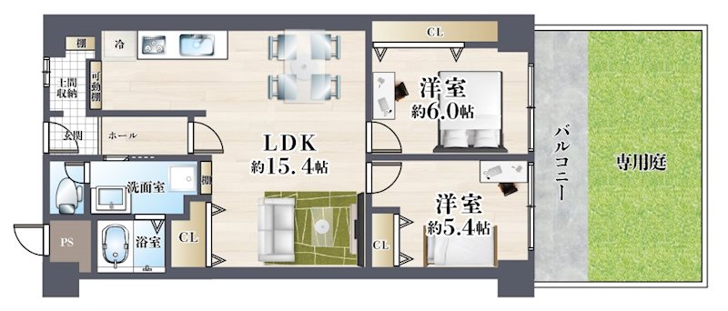 ローレルハイツ茨木総持寺第1号棟 間取り図