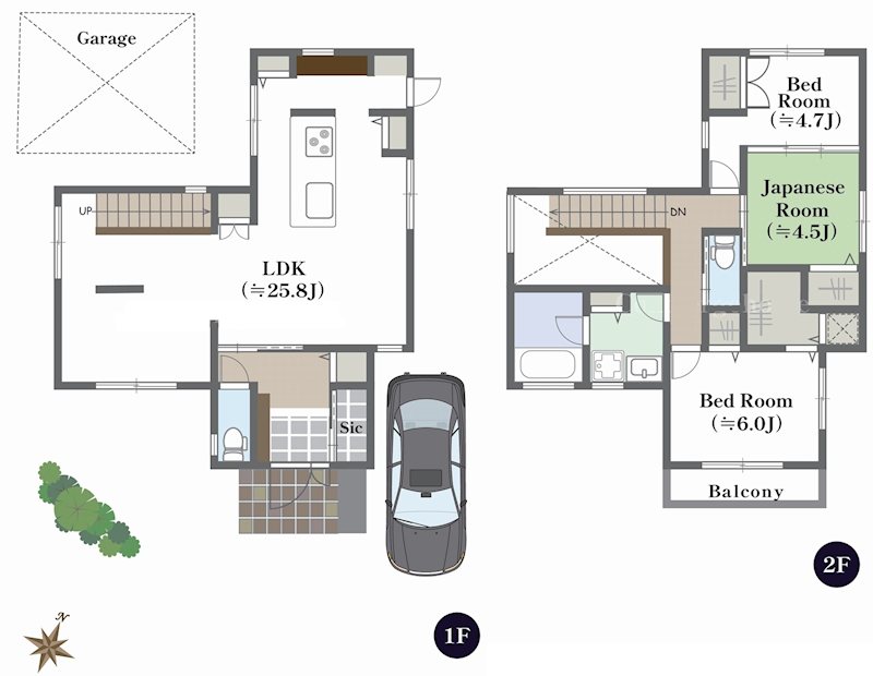 茨木市山手台7丁目　中古一戸建  間取り図
