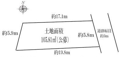 茨木市島二丁目　売土地　C号地 間取り図