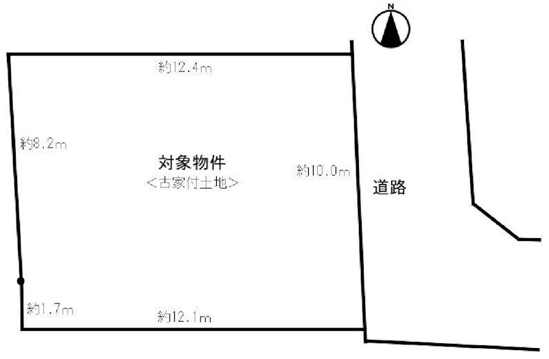 高槻市北大樋町 建築条件付売土地 間取り図
