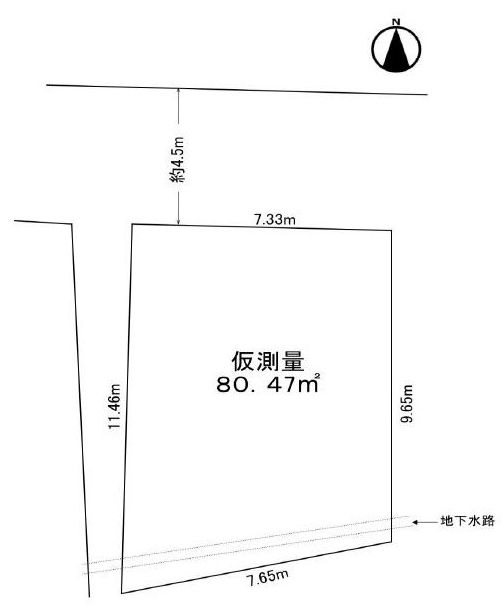 高槻市安満中の町　売土地 間取り図