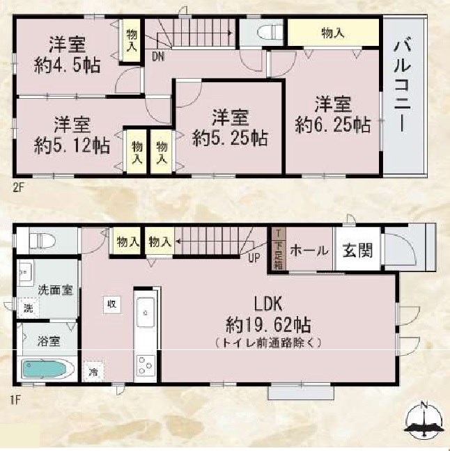 高槻市高西町B号地　新築一戸建 間取り図