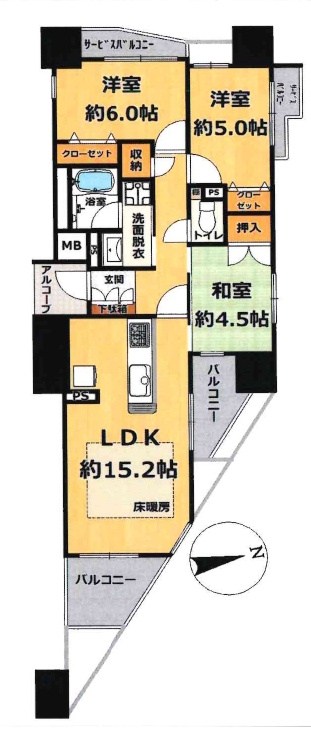 Brillia高槻摂津富田駅前 間取り図
