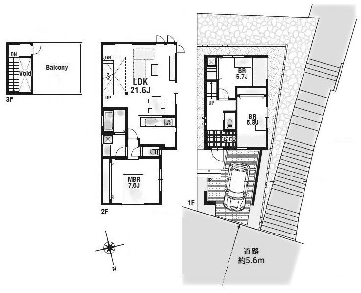 高槻市緑が丘1丁目　建築条件付売土地 間取り図