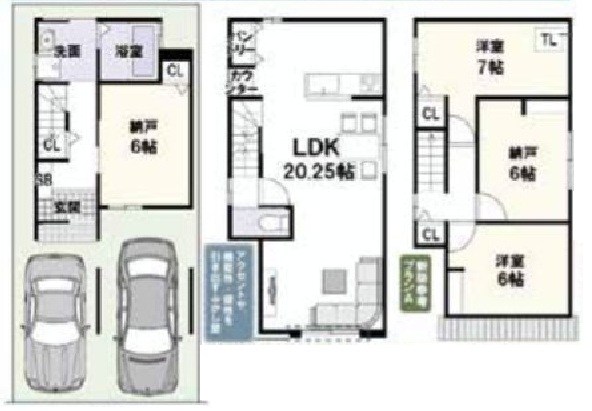 高槻市日向町 建築条件付売土地 間取り図