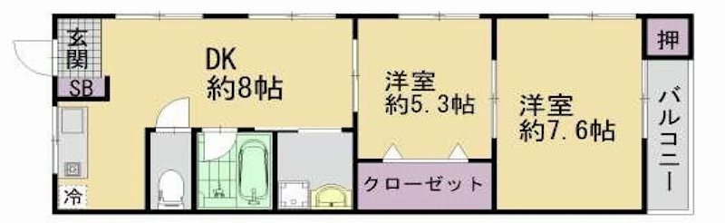 ラ・フィーネ　オーナーチェンジ物件 間取り図