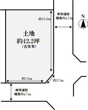 楠葉野田1丁目　売土地 間取り図