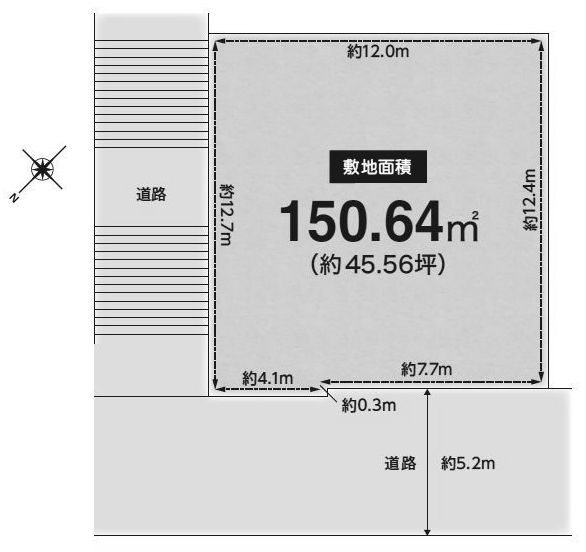 高槻市清水台1丁目　売土地 間取り図