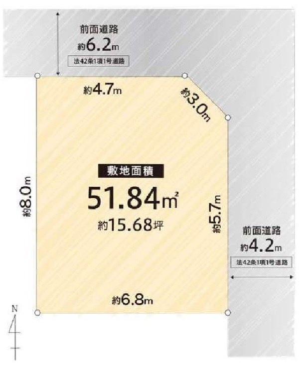 高槻市春日町 売土地 間取り図