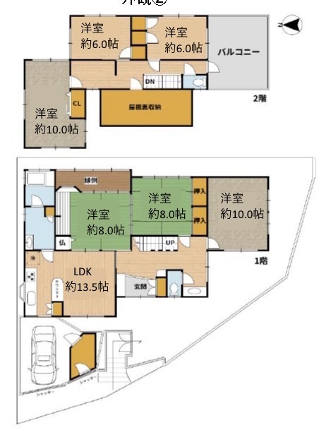 高槻市大和1丁目　中古一戸建 間取り図