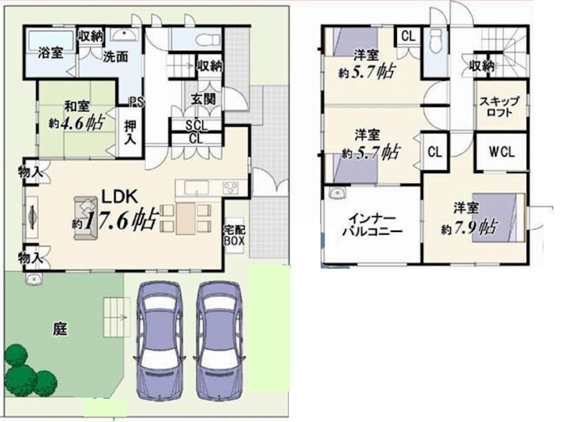茨木市彩都やまぶき3丁目　中古一戸建  間取り図
