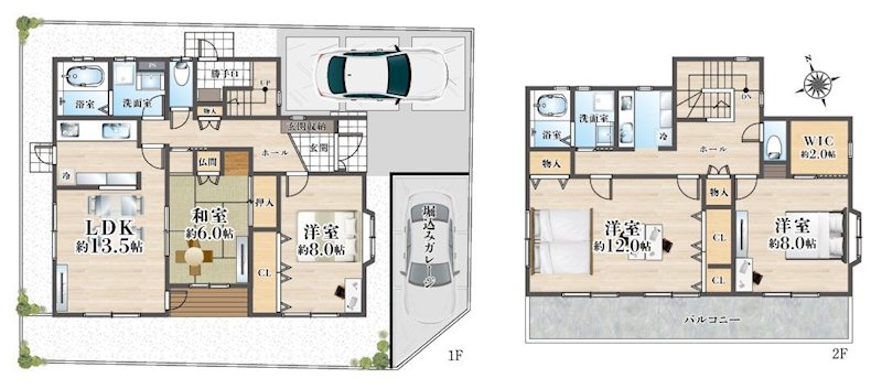 高槻市安岡寺町4丁目　中古一戸建  間取り図
