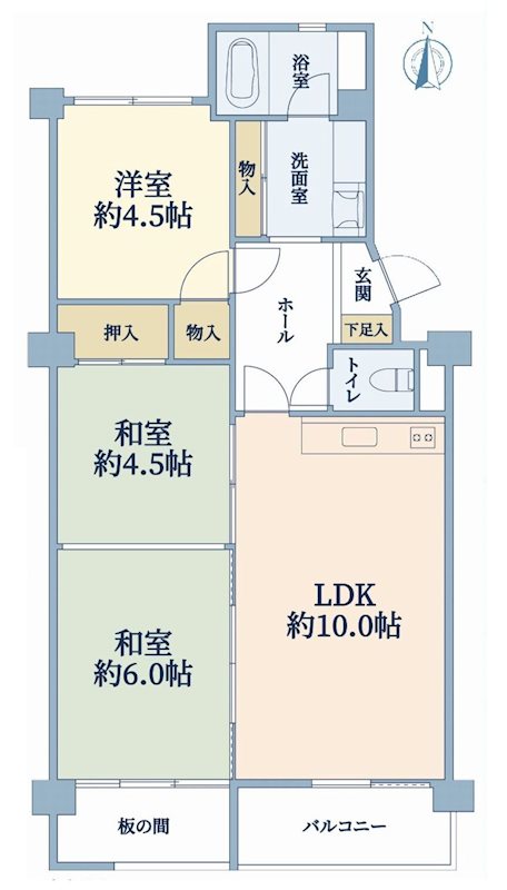 メゾン茨木主原2号棟 間取り図