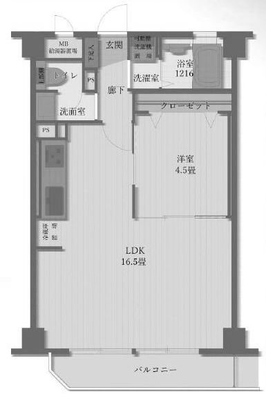 高槻グランドハイツ 間取り図