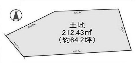 高槻市大蔵司2丁目　売土地 間取り図