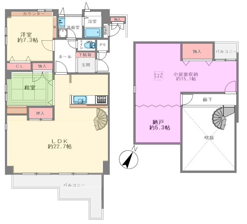 星和菊ヶ丘ハイツ 間取り図
