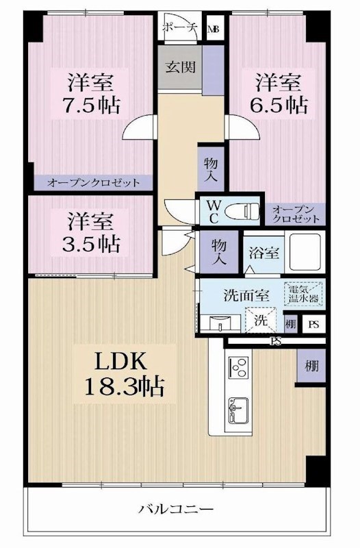 シャルム千里丘  間取り図
