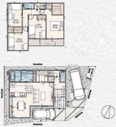ローズヴィレッジくずはⅢ10号地 間取り図