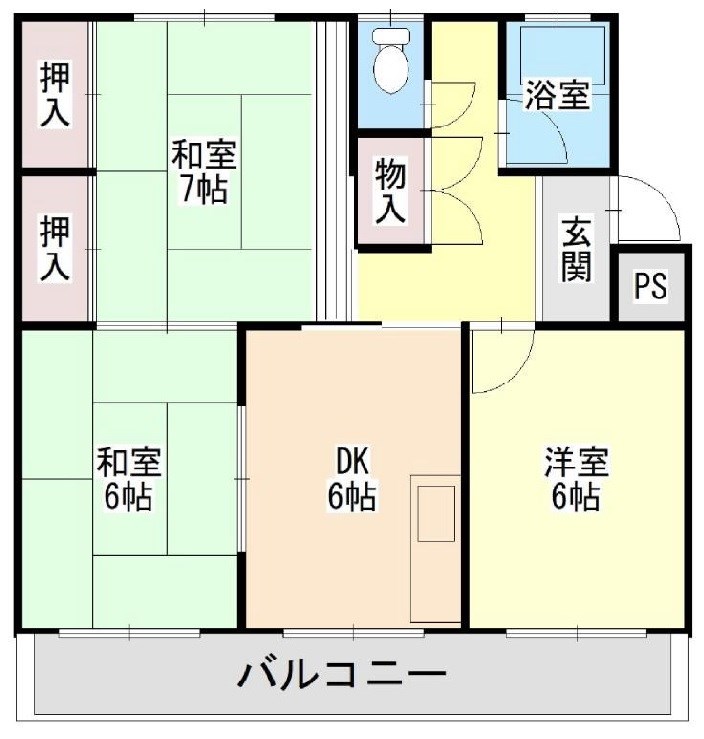 城南ハイツ 間取り図