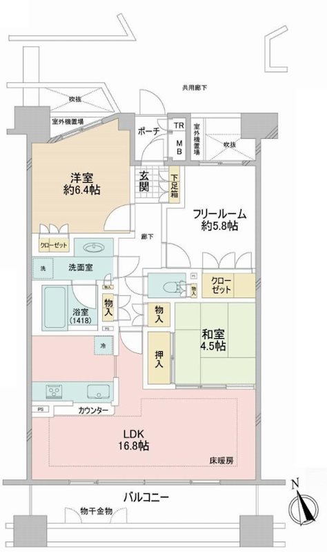 ステイツ茨木グランプレイス 間取り図