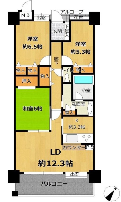 ステーシア高槻 間取り図