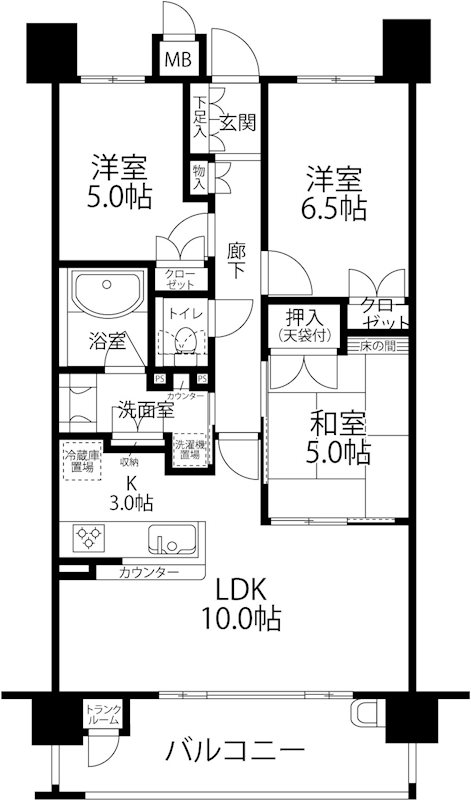 ブランズ南茨木（ｵｰﾅｰﾁｪﾝｼﾞ） 間取り図
