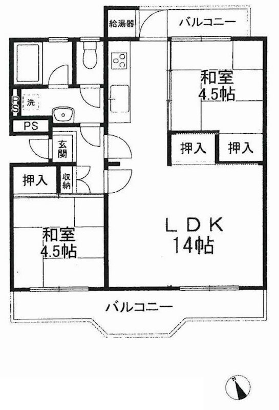 陽和台第3住宅12号棟   間取り図